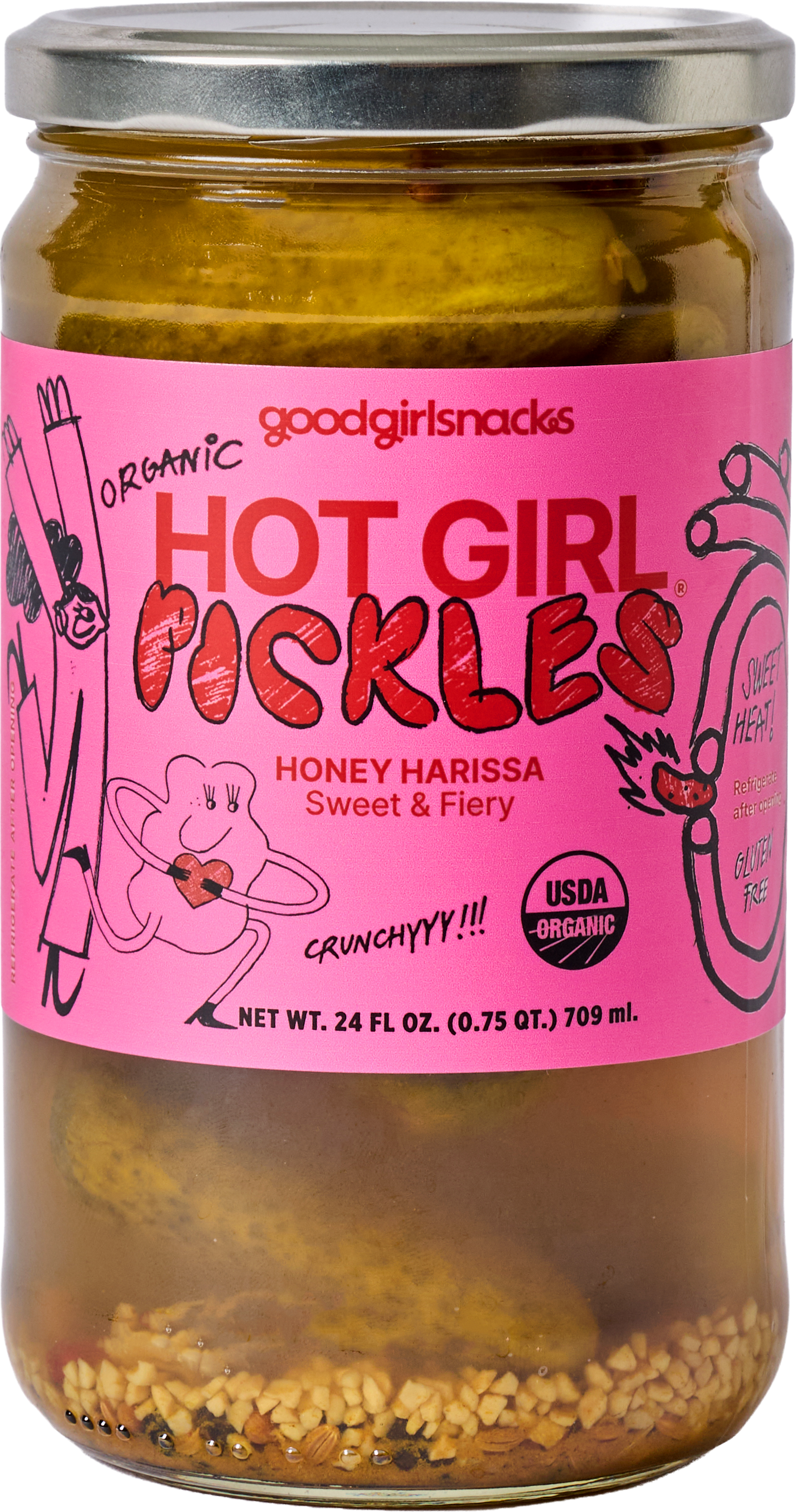 Honey Harissa pickle jar